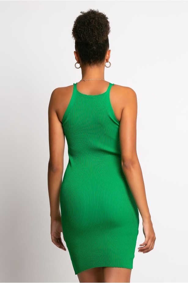 Μίνι φόρεμα λεπτομέρεια τρουκς πράσινο