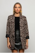 Blazer animal print leopard μπεζ