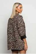 Blazer animal print leopard μπεζ