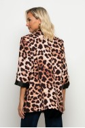 Blazer leopard print μπεζ