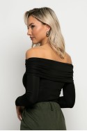 Κορμάκι off shoulder μαύρο