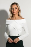 Μπλούζα off shoulder λευκό