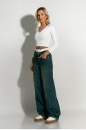 Wide leg baggy boxer jean μπλε σκούρο