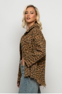 Jean jacket leopard print ταμπά