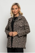 Jean jacket leopard print πούρο